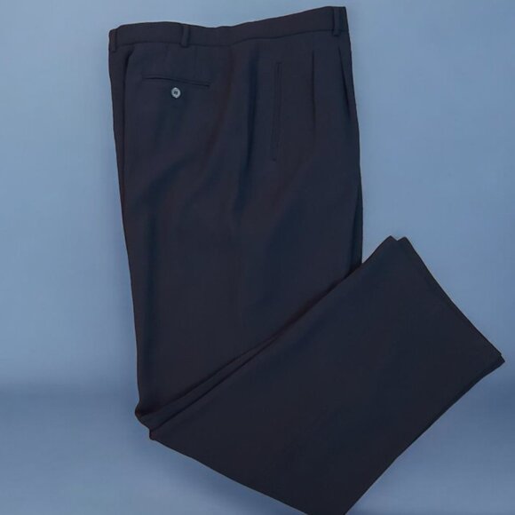 NAVY NYGARD COLLECTION WOMEN’S Sz 16 HIGH RISE STRAIGHT LEG LINED SLACKS - Picture 3 of 10